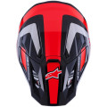 Casque Alpinestars s-m7 rise noir/gris/rouge | Oxmoto