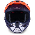 Casque Alpinestars s-m7 core orange/bleu mat | Oxmoto