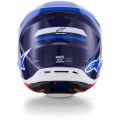 Casque Alpinestars s-m7 rise bleu/blanc | Oxmoto