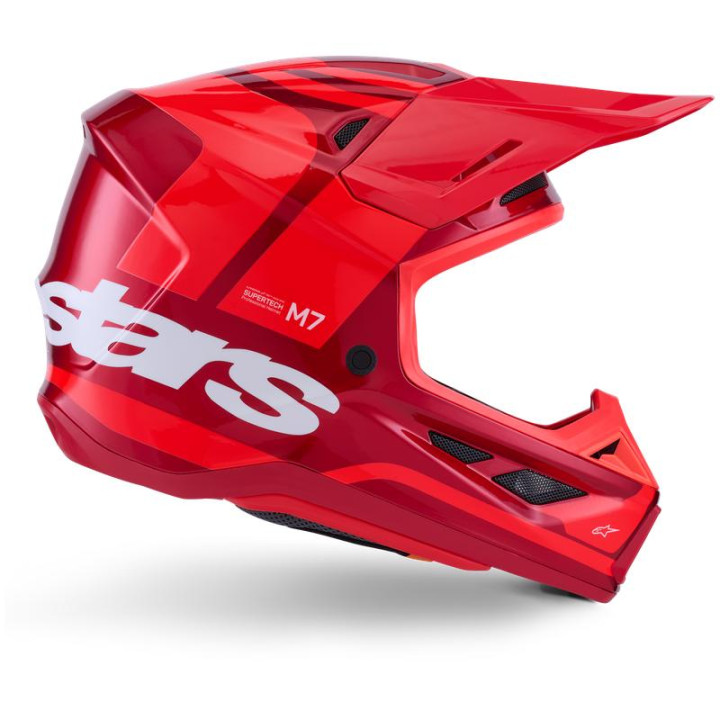 Casque Alpinestars s-m7 core rouge | Oxmoto