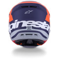Casque Alpinestars s-m7 core orange/bleu mat | Oxmoto