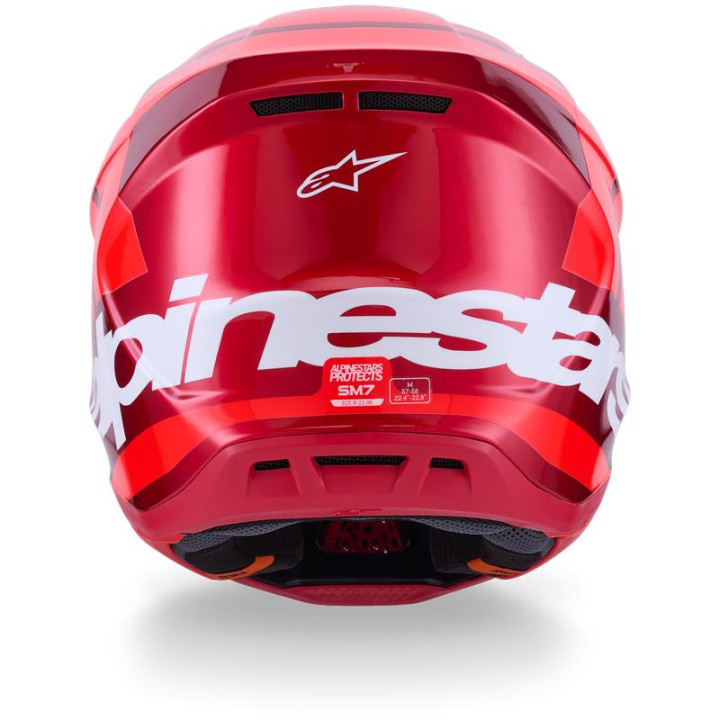 Casque Alpinestars s-m7 core rouge | Oxmoto
