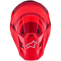 Casque Alpinestars s-m7 core rouge | Oxmoto