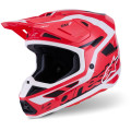 Casque Alpinestars s-m7 deed rouge/noir/blanc | Oxmoto
