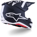 Casque Alpinestars s-m7 dasher noir/blanc mat | Oxmoto