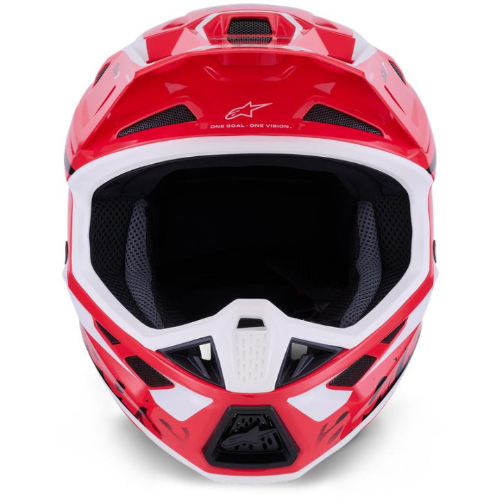 Casque Alpinestars s-m7 deed rouge/noir/blanc | Oxmoto