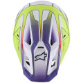 Casque Alpinestars s-m7 fuse blanc/jaune/violet | Oxmoto