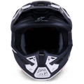 Casque Alpinestars s-m7 dasher noir/blanc mat | Oxmoto