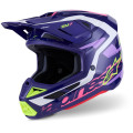 Casque Alpinestars s-m7 deed violet/rose | Oxmoto