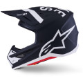 Casque Alpinestars s-m7 dasher noir/blanc mat | Oxmoto