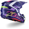 Casque Alpinestars s-m7 deed violet/rose | Oxmoto