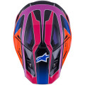 Casque Alpinestars s-m7 fuse bleu/violet/rose | Oxmoto