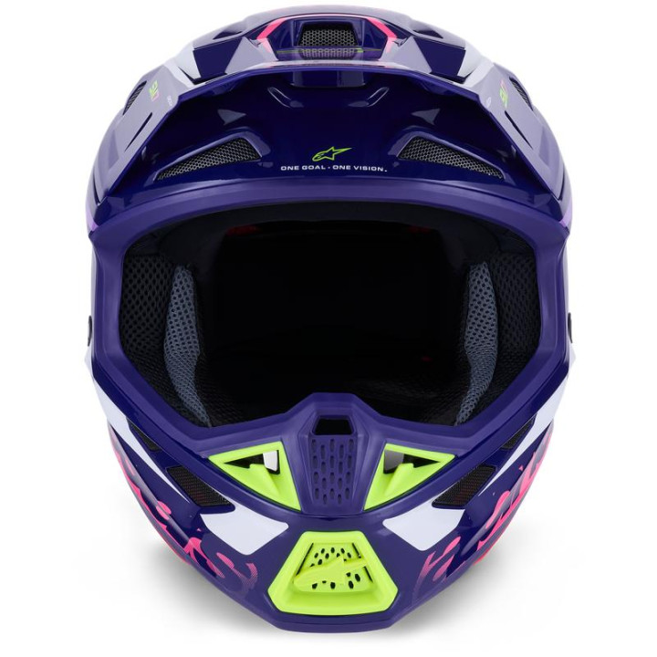 Casque Alpinestars s-m7 deed violet/rose | Oxmoto