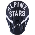 Casque Alpinestars s-m7 dasher noir/blanc mat | Oxmoto