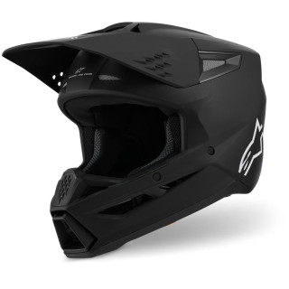 Casque Alpinestars s-m3 solid noir mat | Oxmoto