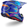 Casque Alpinestars s-m7 cast bleu/rose/jaune | Oxmoto