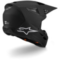Casque Alpinestars s-m3 solid noir mat | Oxmoto