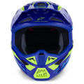 Casque Alpinestars s-m7 deed bleu/jaune | Oxmoto