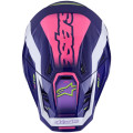 Casque Alpinestars s-m7 deed violet/rose | Oxmoto