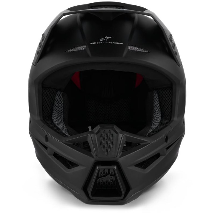 Casque Alpinestars s-m3 solid noir mat | Oxmoto