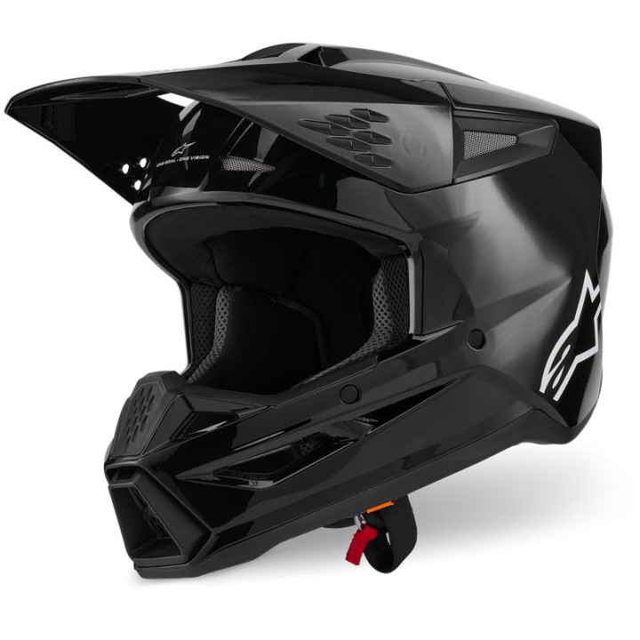 Casque Alpinestars s-m3 solid noir | Oxmoto