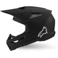 Casque Alpinestars s-m3 solid noir mat | Oxmoto