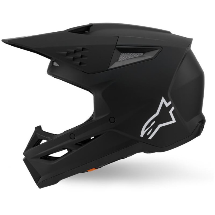 Casque Alpinestars s-m3 solid noir mat | Oxmoto