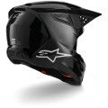 Casque Alpinestars s-m3 solid noir | Oxmoto