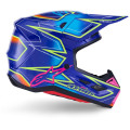 Casque Alpinestars s-m7 cast bleu/rose/jaune | Oxmoto