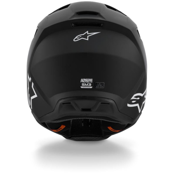 Casque Alpinestars s-m3 solid noir mat | Oxmoto