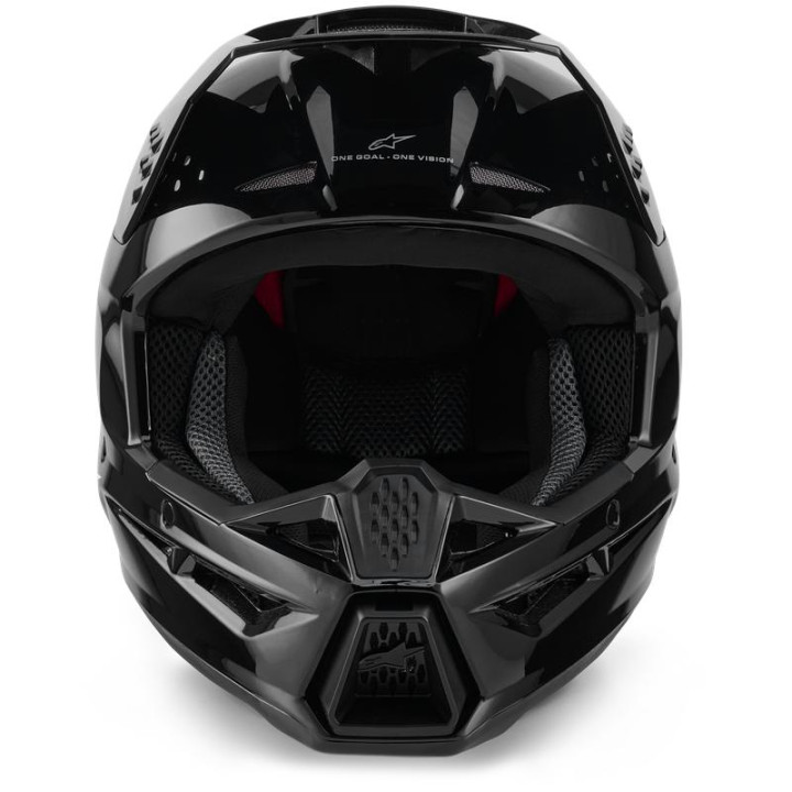 Casque Alpinestars s-m3 solid noir | Oxmoto