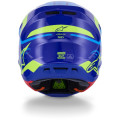 Casque Alpinestars s-m7 deed bleu/jaune | Oxmoto