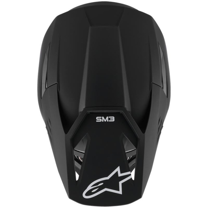 Casque Alpinestars s-m3 solid noir mat | Oxmoto