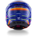 Casque Alpinestars s-m7 cast bleu/rose/jaune | Oxmoto