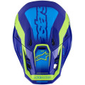 Casque Alpinestars s-m7 deed bleu/jaune | Oxmoto
