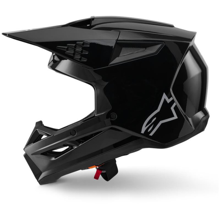 Casque Alpinestars s-m3 solid noir | Oxmoto