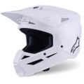 Casque Alpinestars s-m3 solid blanc | Oxmoto