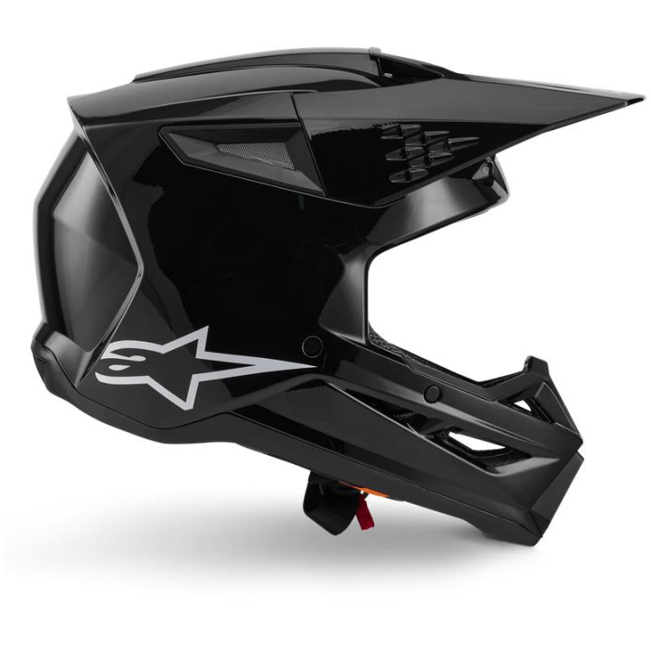 Casque Alpinestars s-m3 solid noir | Oxmoto