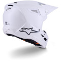 Casque Alpinestars s-m3 solid blanc | Oxmoto