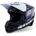 Casque Alpinestars s-m3 radium noir/blanc/gris | Oxmoto