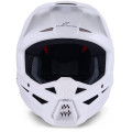 Casque Alpinestars s-m3 solid blanc | Oxmoto