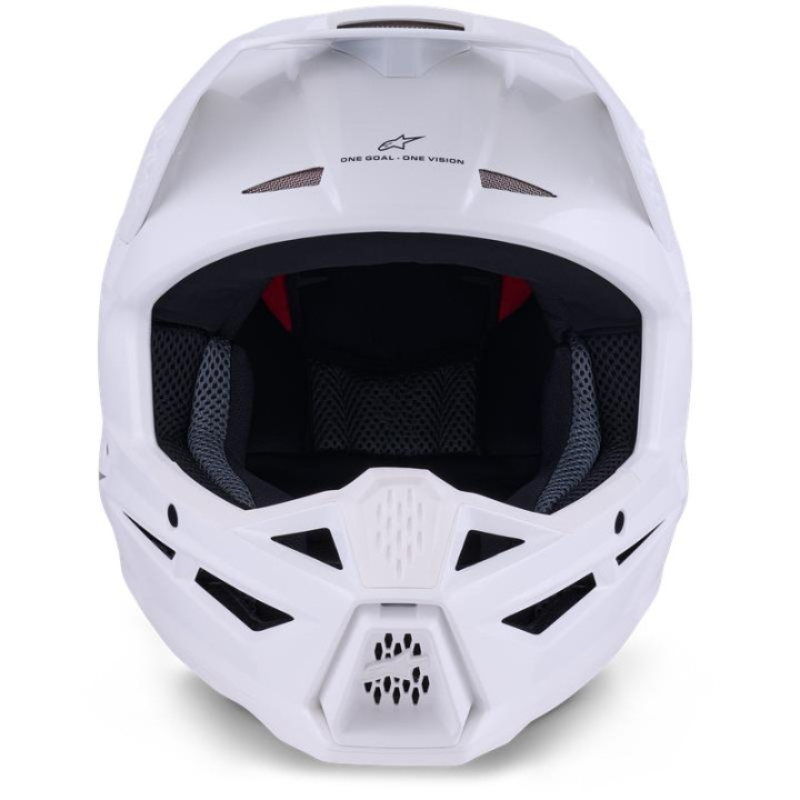 Casque Alpinestars s-m3 solid blanc | Oxmoto