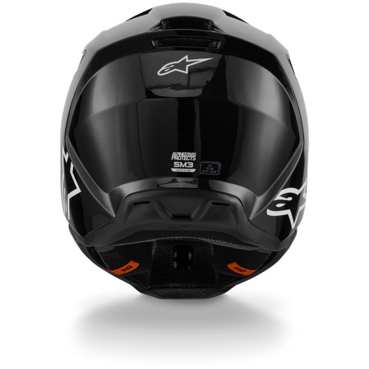 Casque Alpinestars s-m3 solid noir | Oxmoto