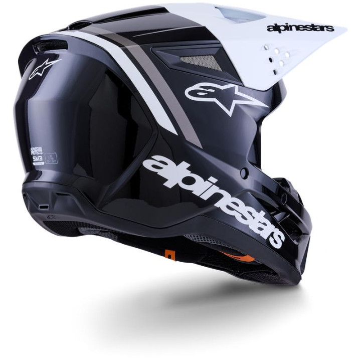 Casque Alpinestars s-m3 radium noir/blanc/gris | Oxmoto