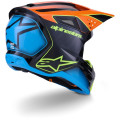 Casque Alpinestars s-m3 fray noir/orange/jaune | Oxmoto