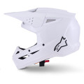 Casque Alpinestars s-m3 solid blanc | Oxmoto