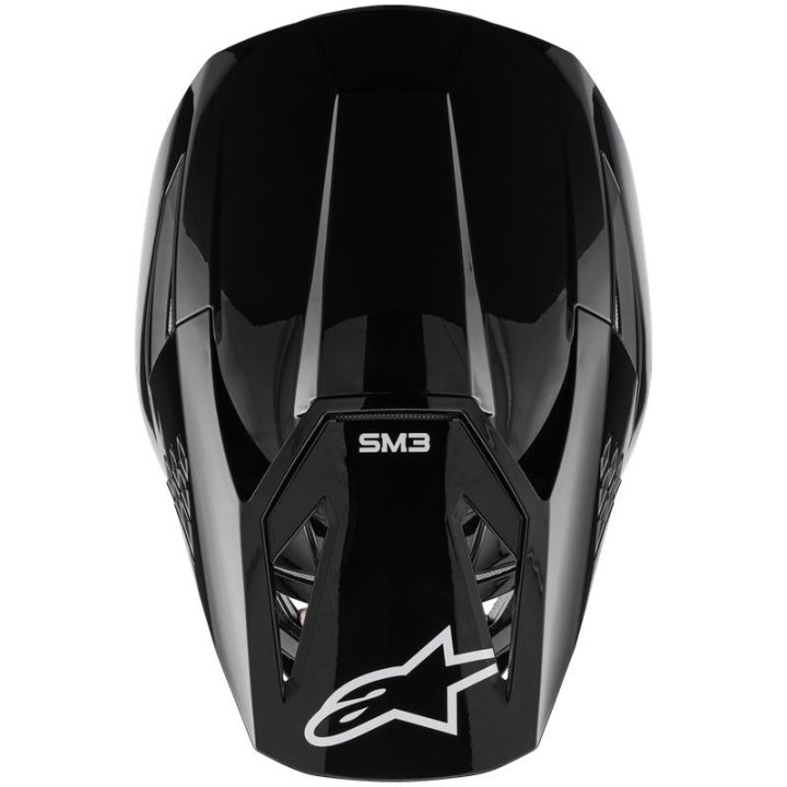 Casque Alpinestars s-m3 solid noir | Oxmoto