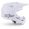 Casque Alpinestars s-m3 solid blanc | Oxmoto