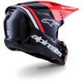 Casque Alpinestars s-m3 radium noir/rouge/blanc | Oxmoto