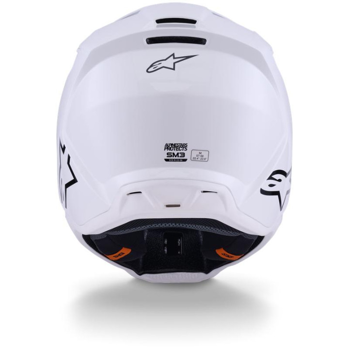 Casque Alpinestars s-m3 solid blanc | Oxmoto